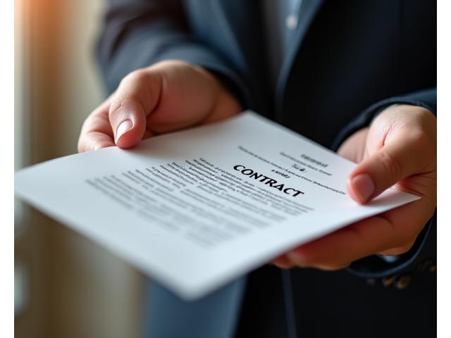 Mains tenant un document sécurisé symbolisant la confiance et la confidentialité